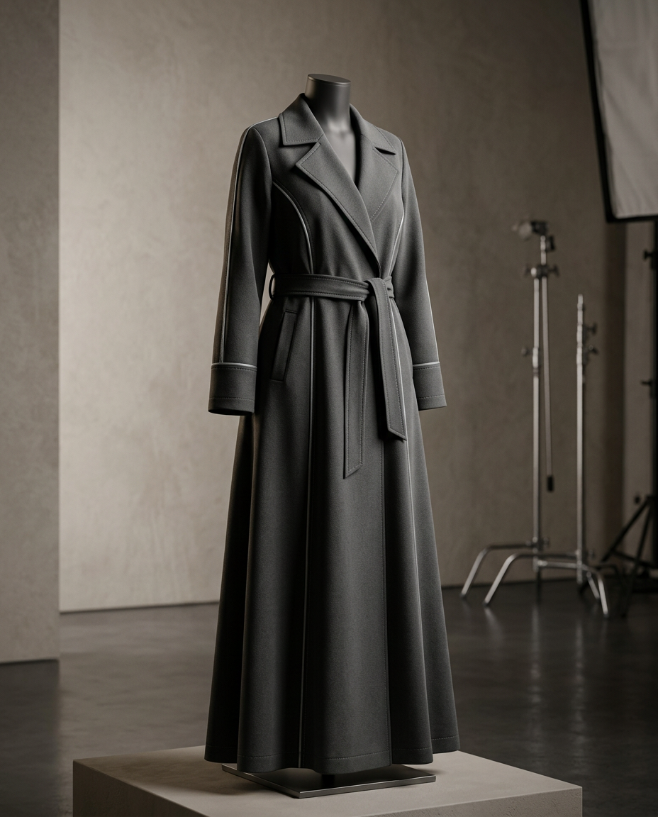 [Blueprints] CM-B03 Executive Abaya Trenchcoat CAD Blueprint